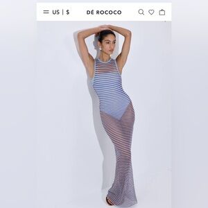 De Rococo Crochet Maxi Tank Dress